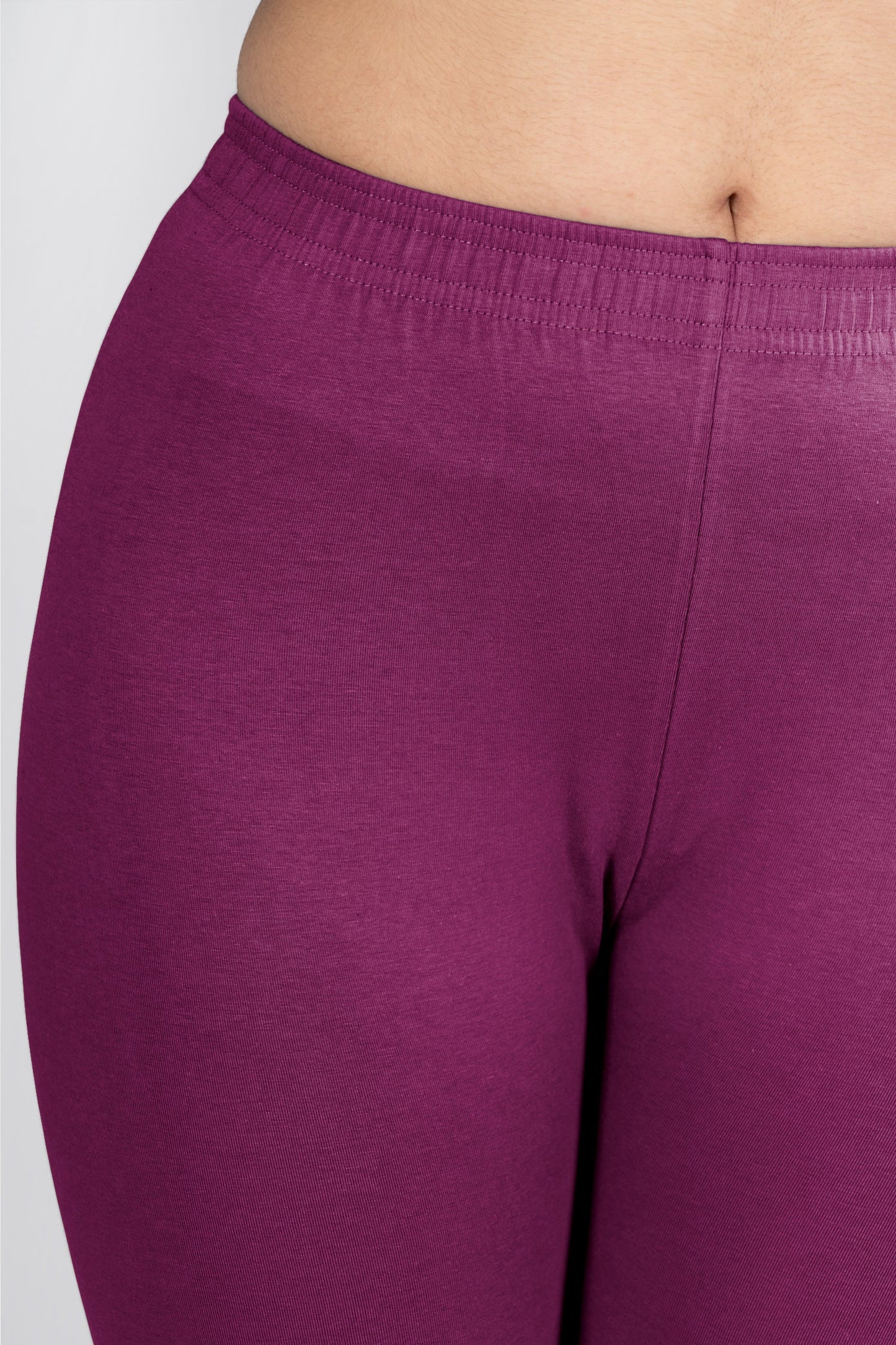 Fuchsia Cotton Churidar Leggings