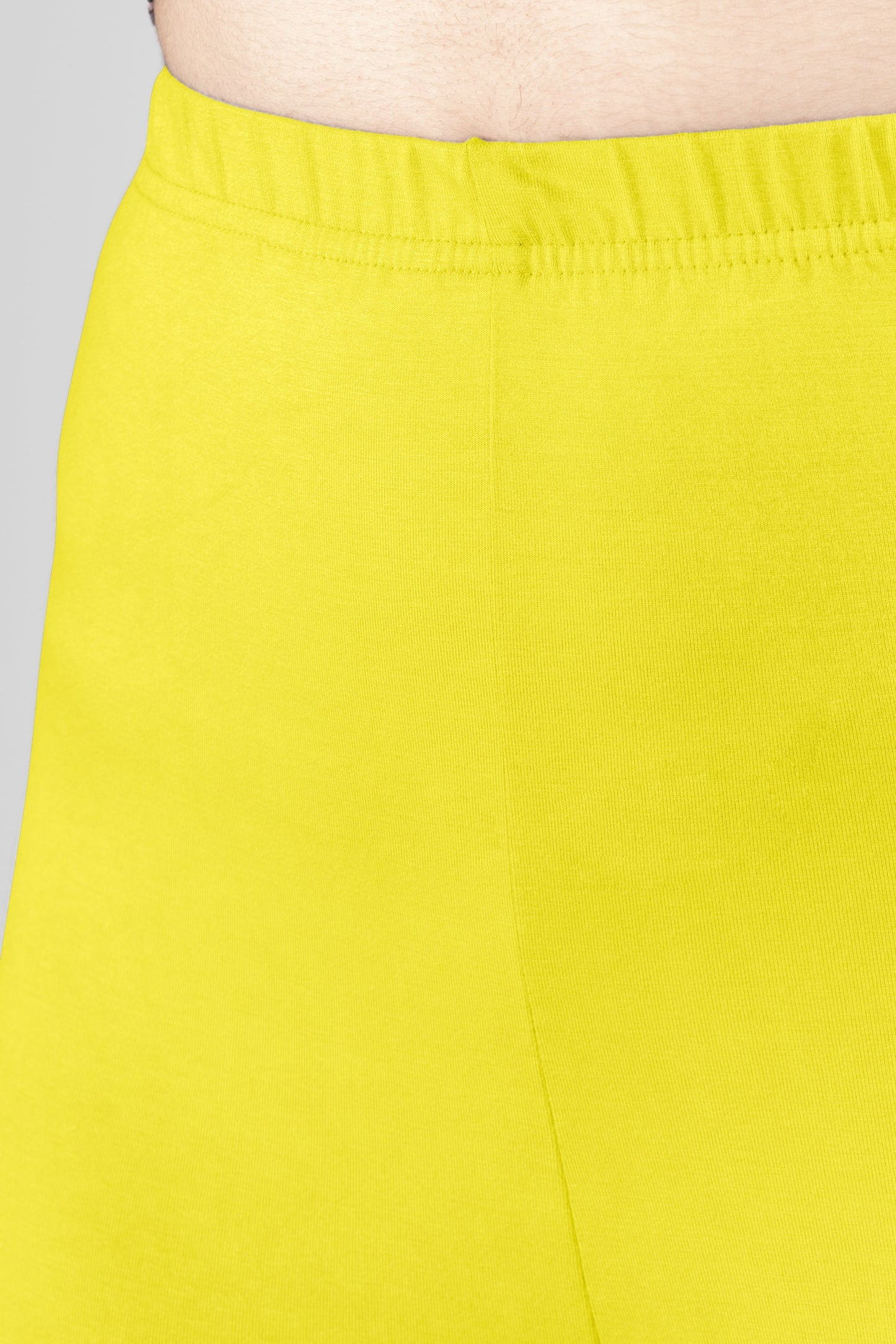 Yellow Mist Viscose Churidar Leggings