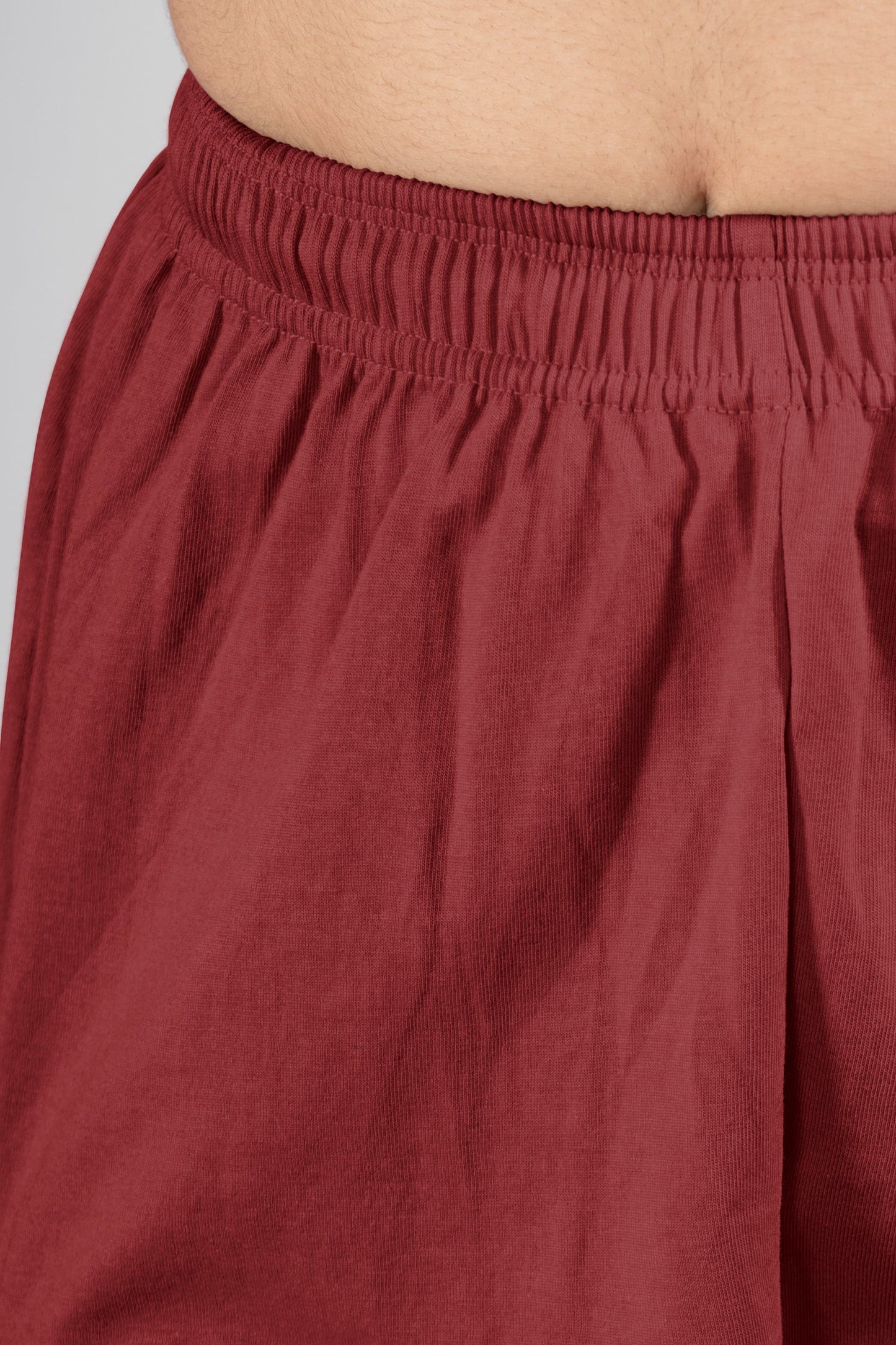 Maroon Cotton Patiala Pants