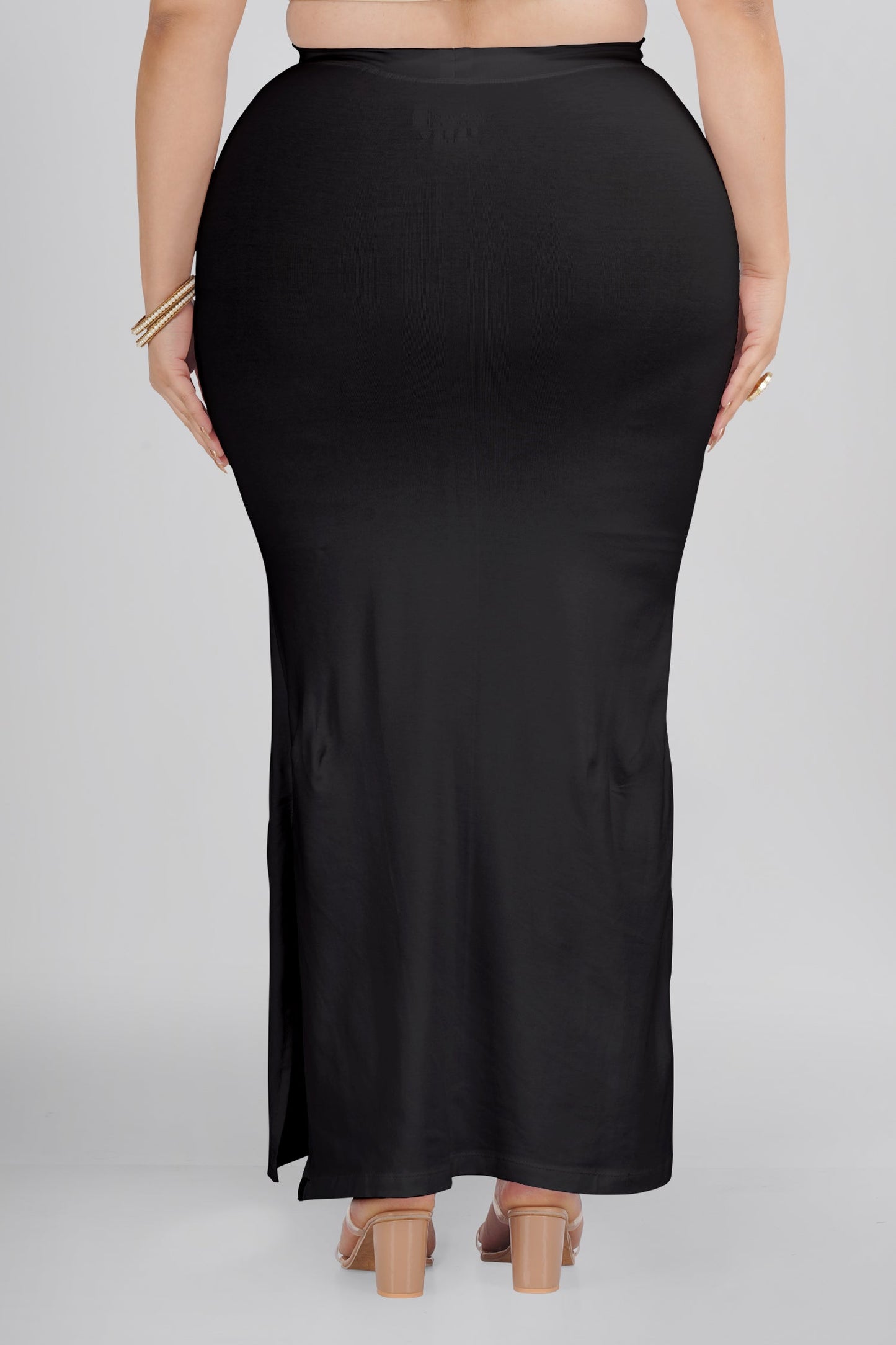 Black Plus Size Saree Shapewear