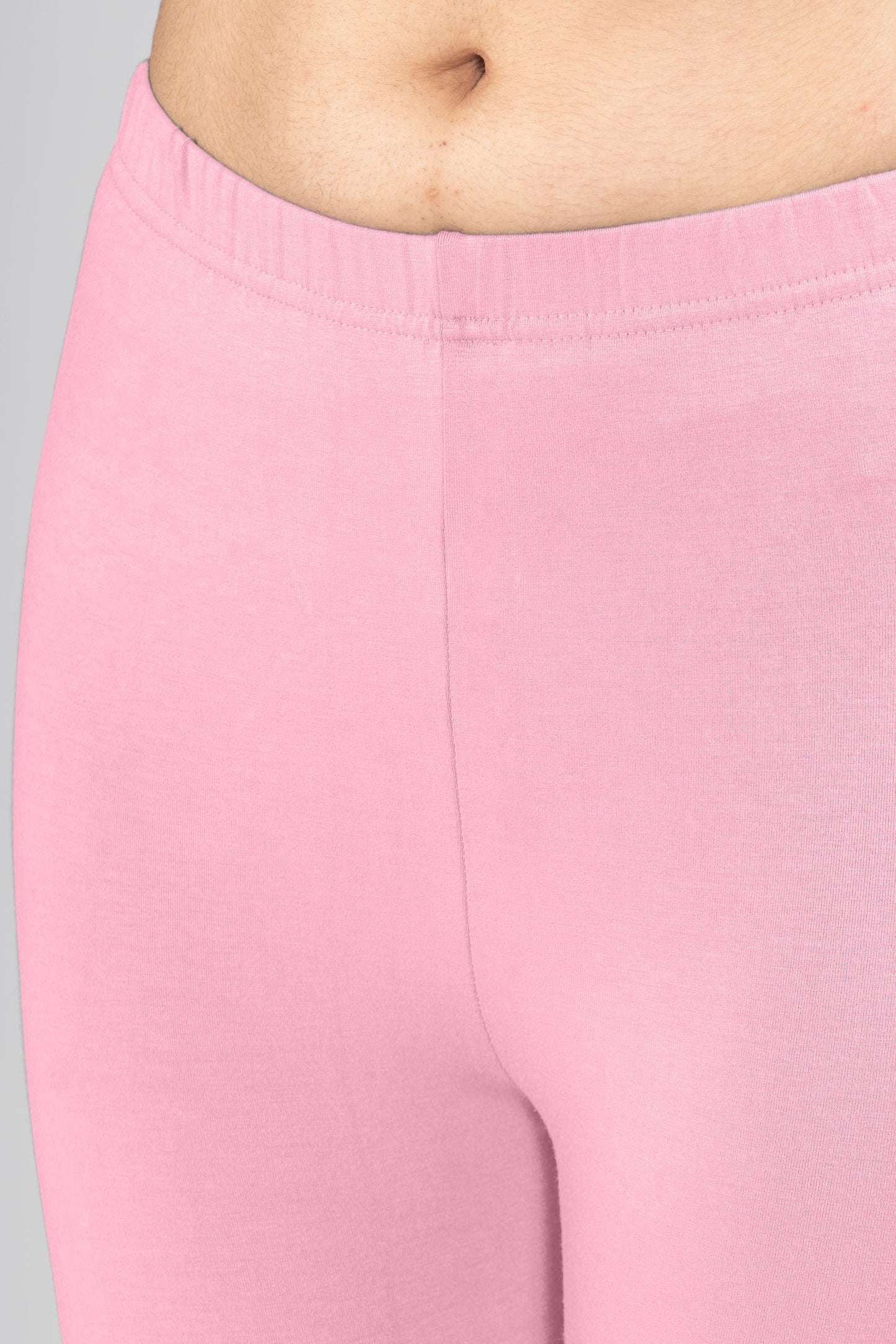 Pink Cherish Viscose Ankle Leggings