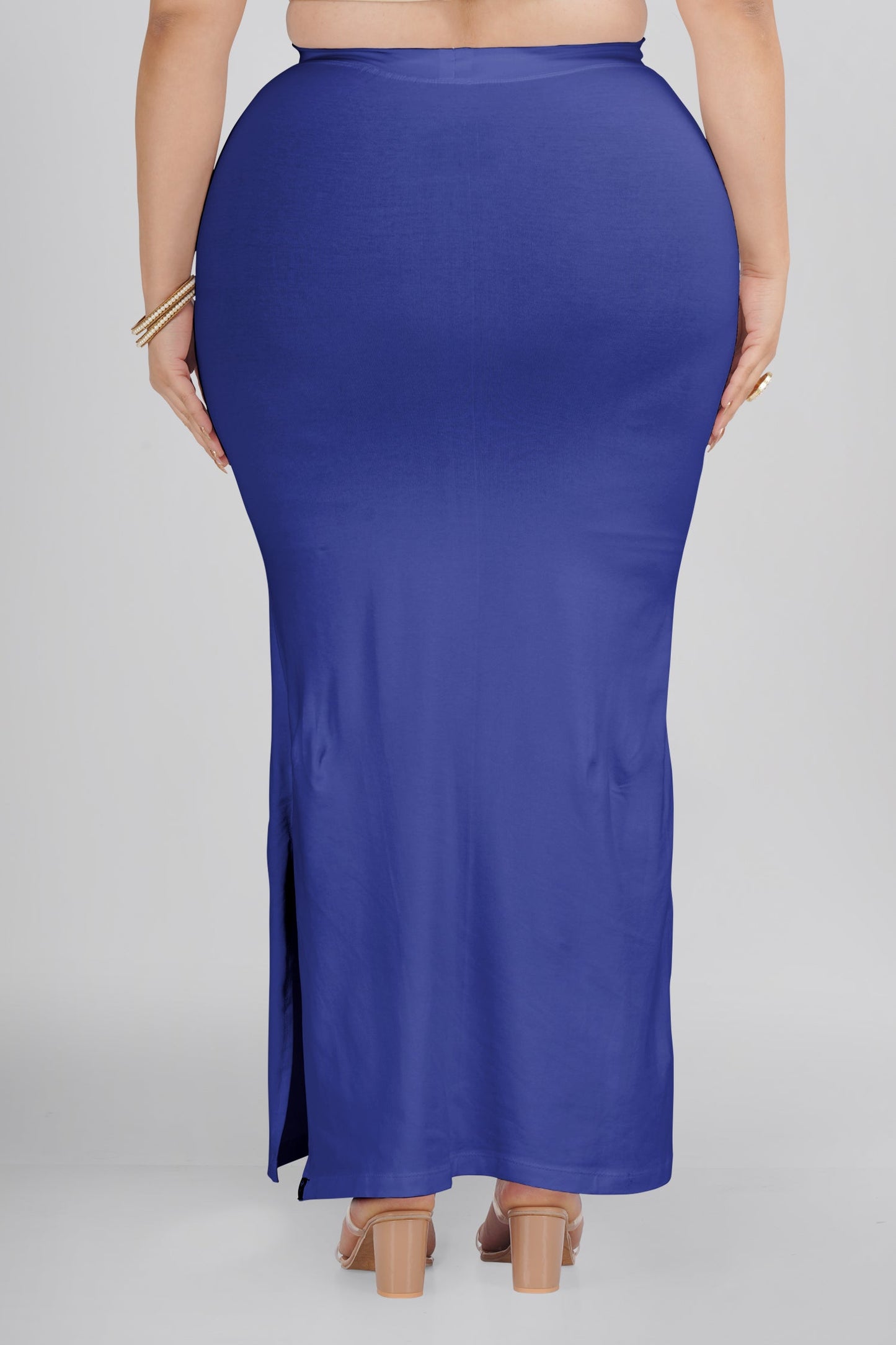 Royal Blue Plus Size Saree Shapewear