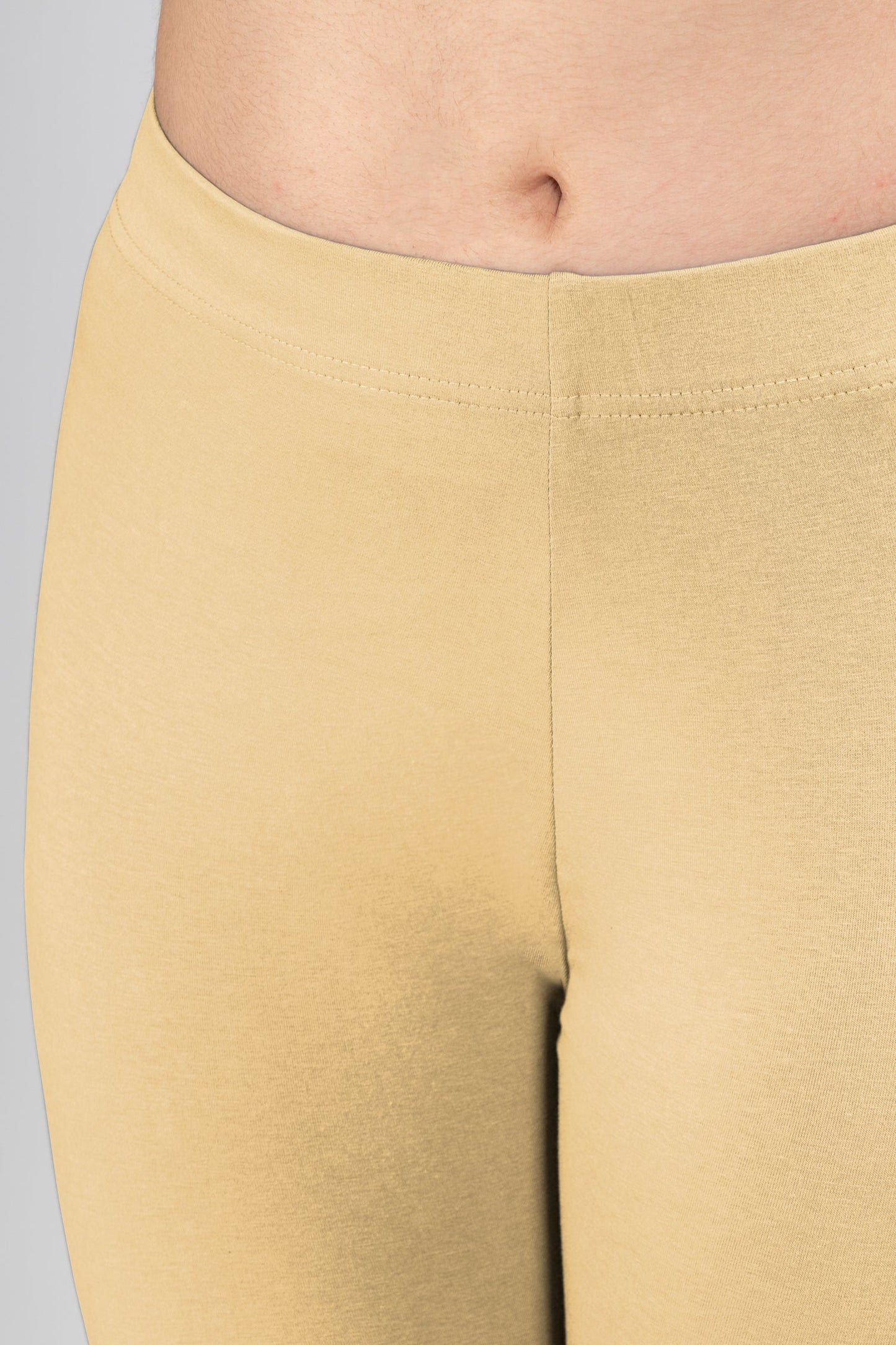 Skin Tone Cotton Ankle Leggings