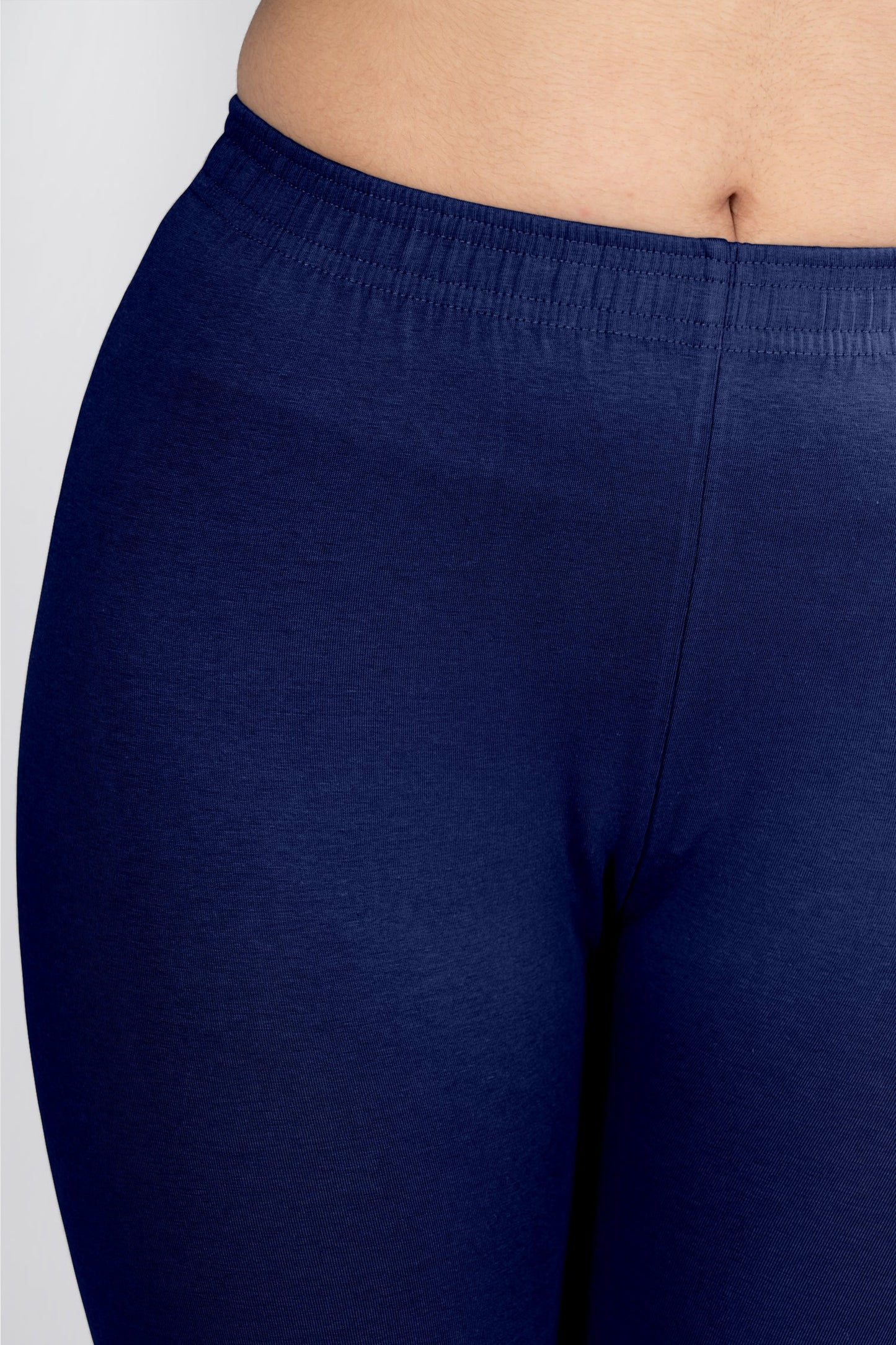 Navy Cotton Churidar Leggings