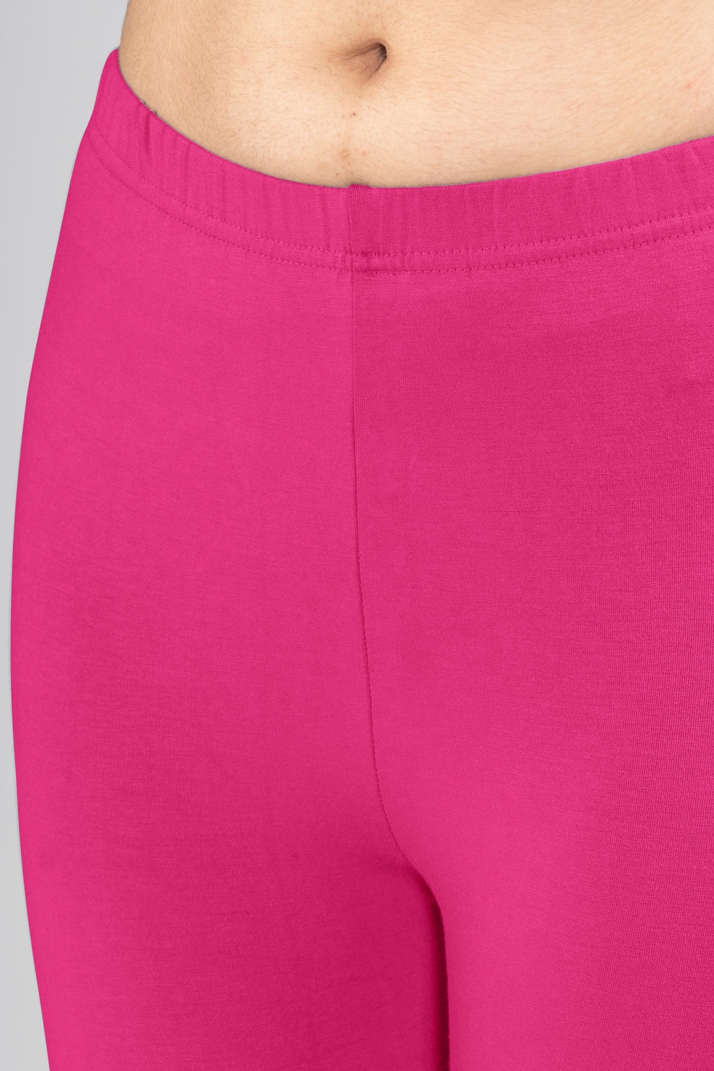 Magenta Blonde Viscose Ankle Leggings