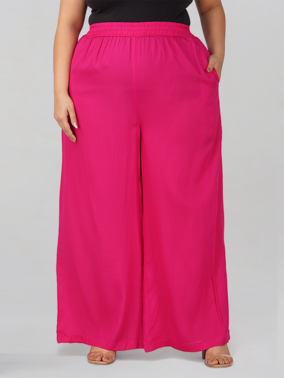 Wild Strawberry Plus Size Rayon Palazzo