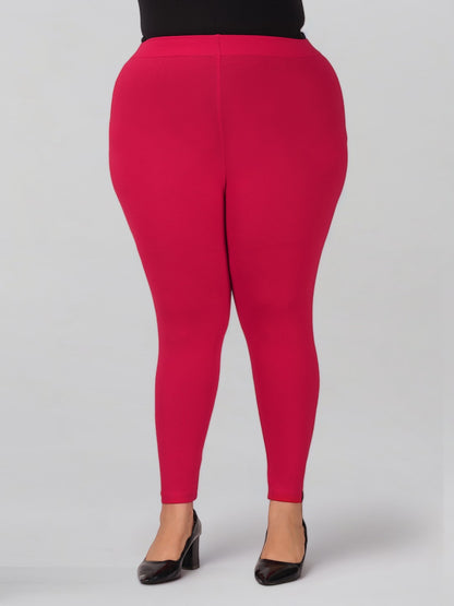 Dark Rani Plus Size Cotton Ankle Leggings