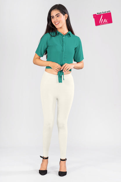 Pearl Blaze Viscose Ankle Leggings