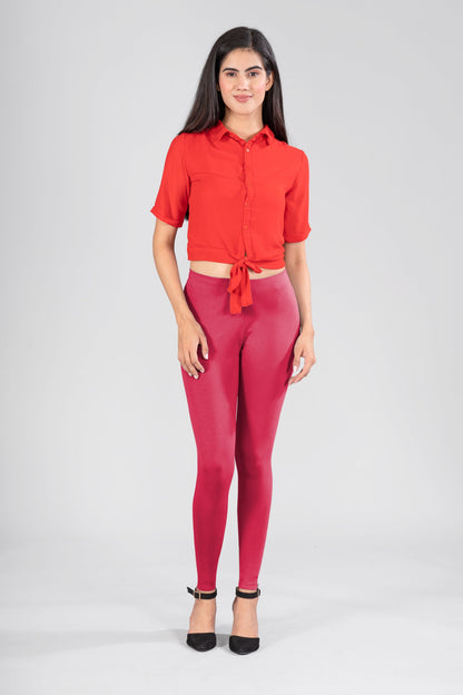 Dark Rani Cotton Ankle Leggings