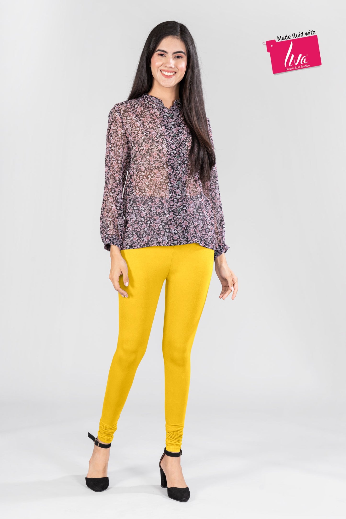 Golden Delight Viscose Churidar Leggings