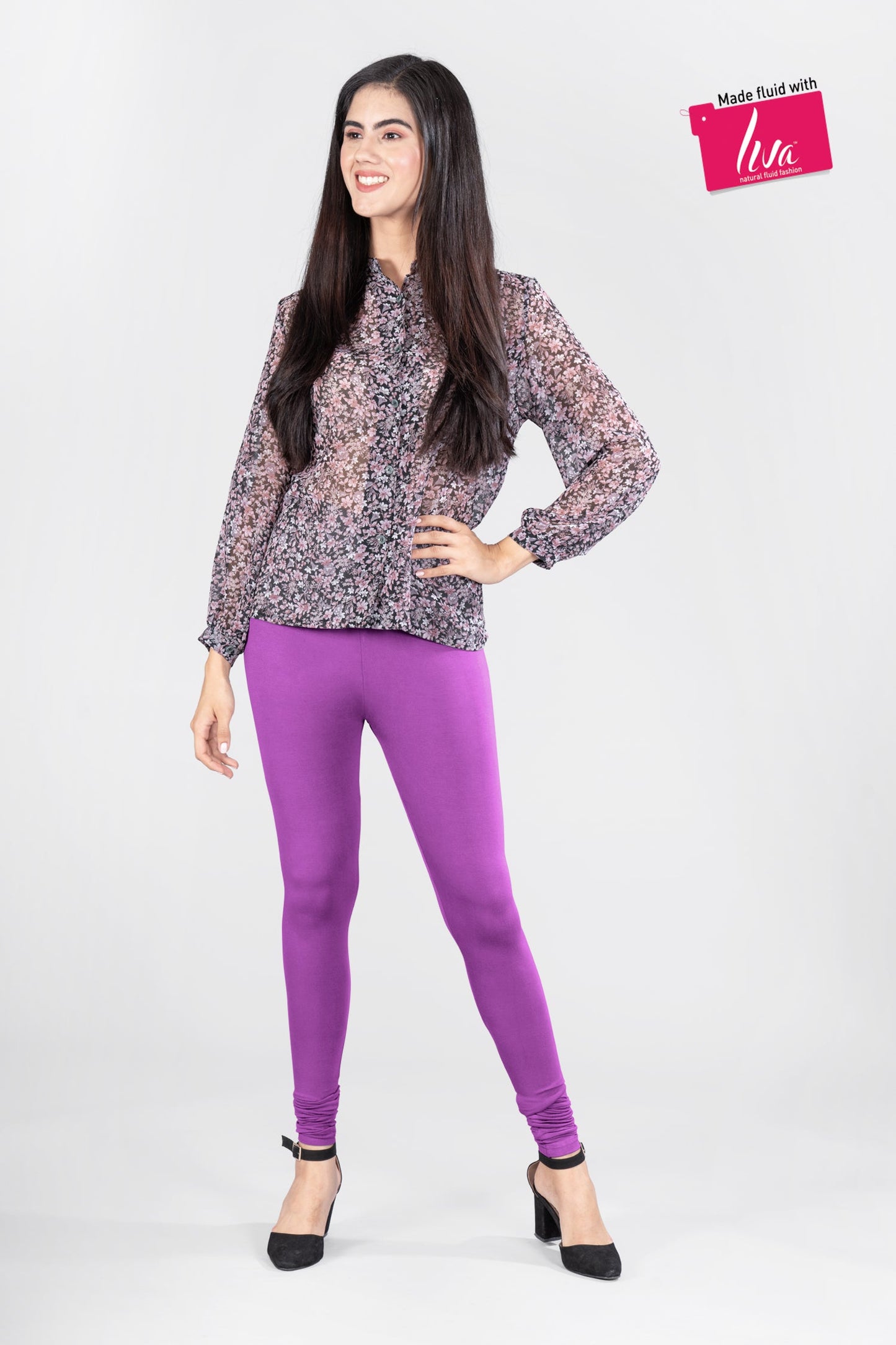 Violet Desire Viscose Churidar Leggings