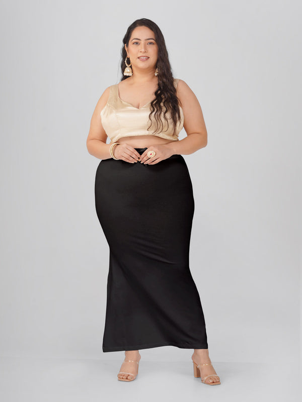 Black Plus Size Saree Shapewear