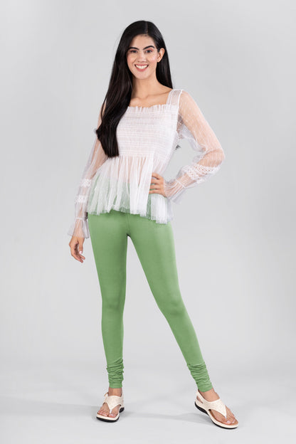 Water Cress Cotton Churidar Leggings