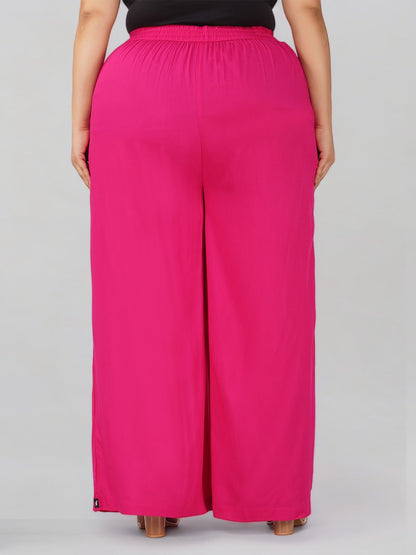 Wild Strawberry Plus Size Rayon Palazzo