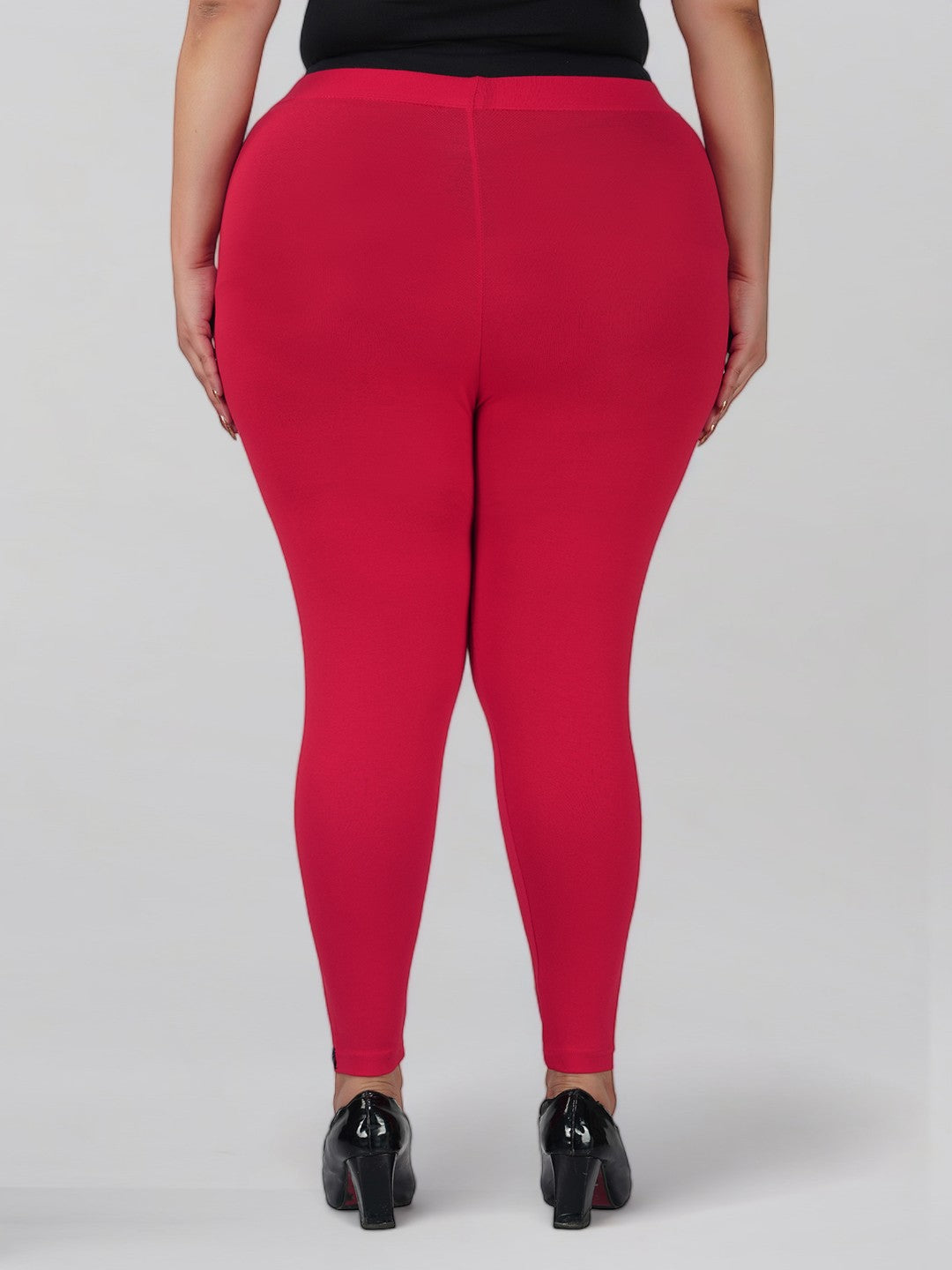 Dark Rani Plus Size Cotton Ankle Leggings