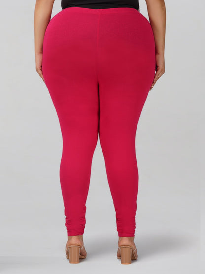 Dark Rani Plus Size Cotton Churidar Leggings