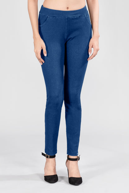 Denium Jeggings with Side Pocket
