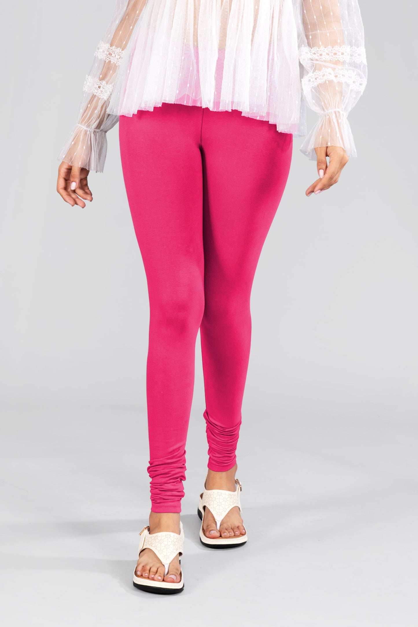 Rani Rose Cotton Churidar Leggings