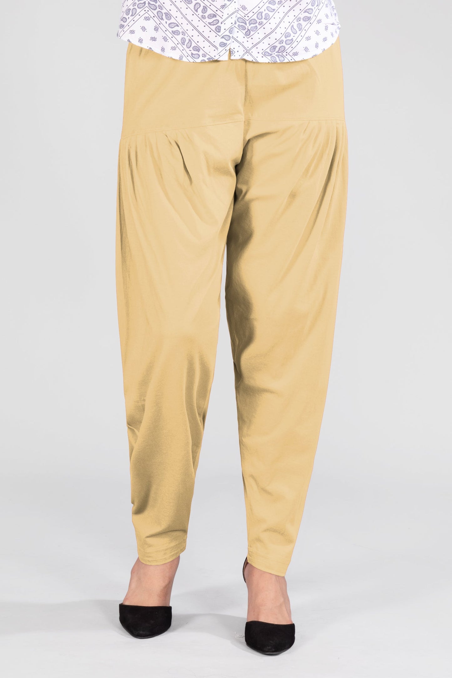 Skin Tone Cotton Patiala Pants