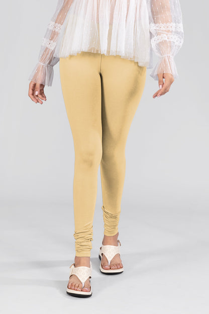 Skin Tone Cotton Churidar Leggings