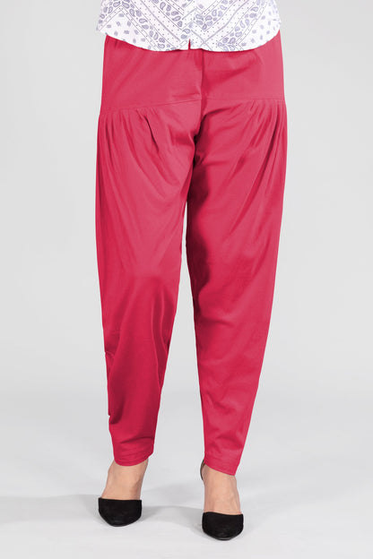 Dark Rani Cotton Patiala Pants