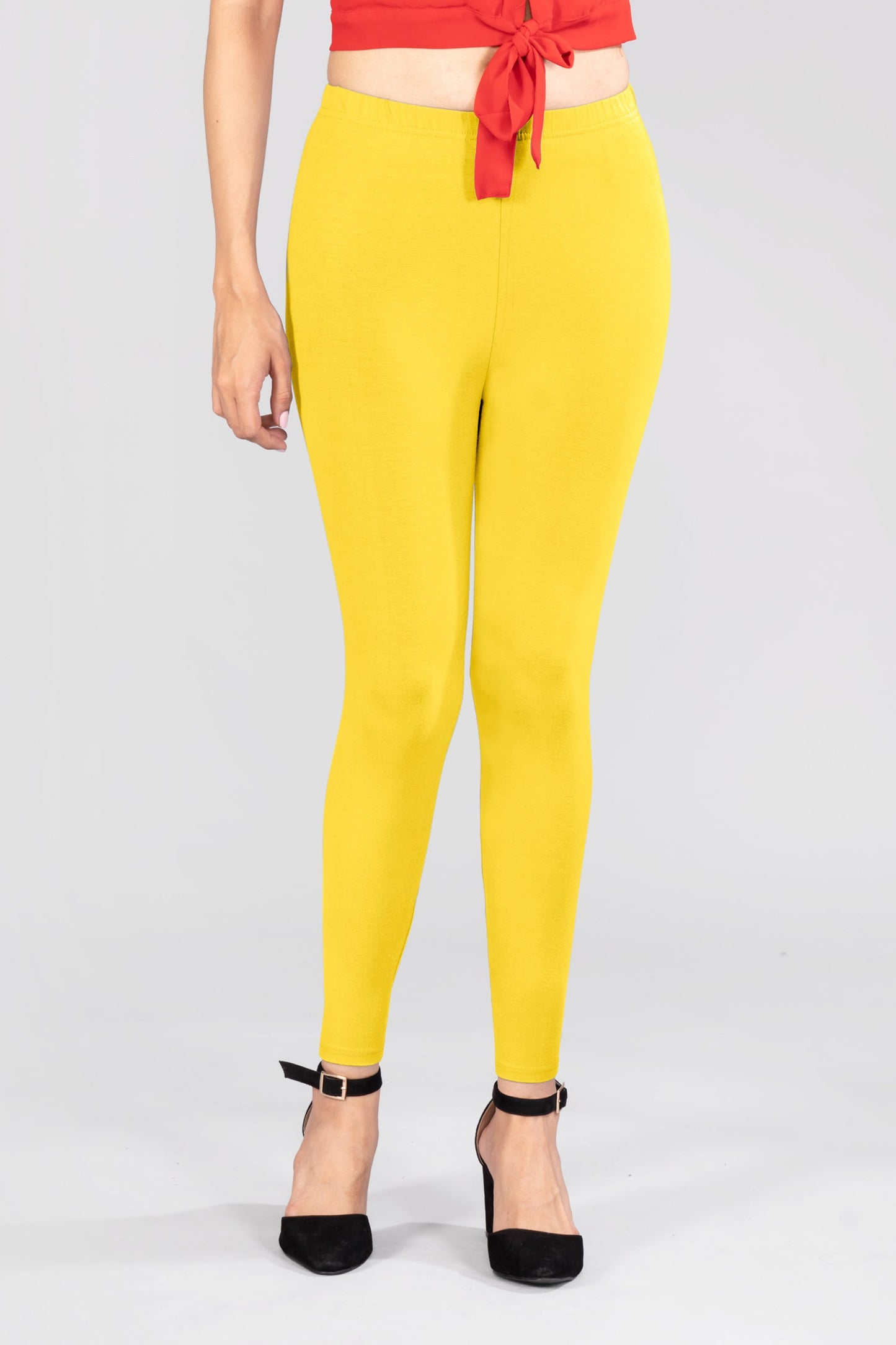Citron Pleasure Viscose Ankle Leggings