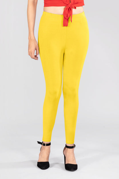 Citron Pleasure Viscose Ankle Leggings