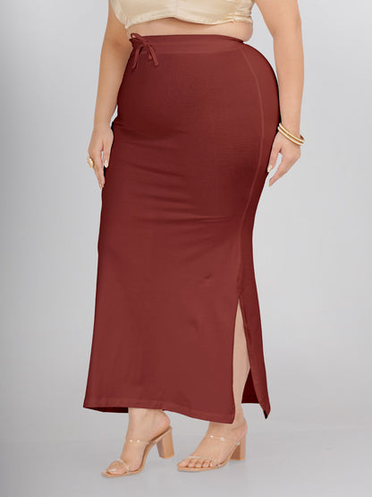 Maroon Plus Size Saree Shapewear