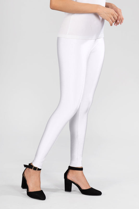 White Shimmer Leggings