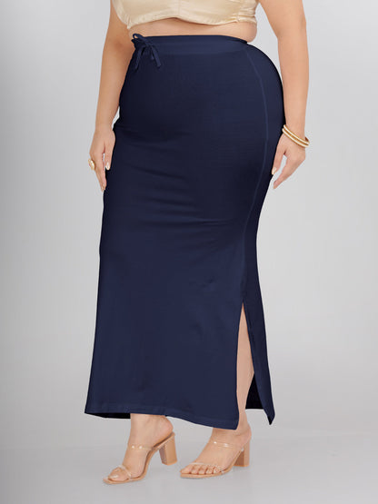 Navy Plus Size Saree Shapewear