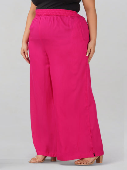 Wild Strawberry Plus Size Rayon Palazzo