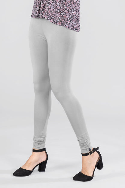 Cosmic Grey Viscose Churidar Leggings