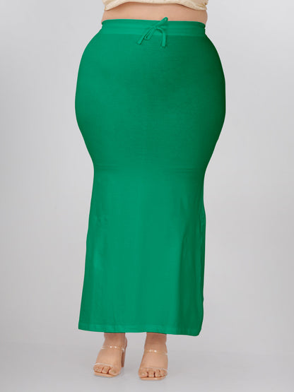 New Neon Green Plus Size Saree Shapewear
