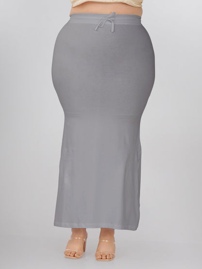 Grey Plus Size Saree Shapewear