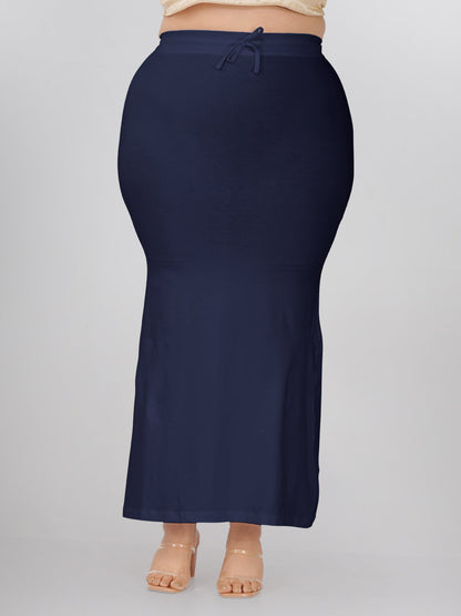 Navy Plus Size Saree Shapewear