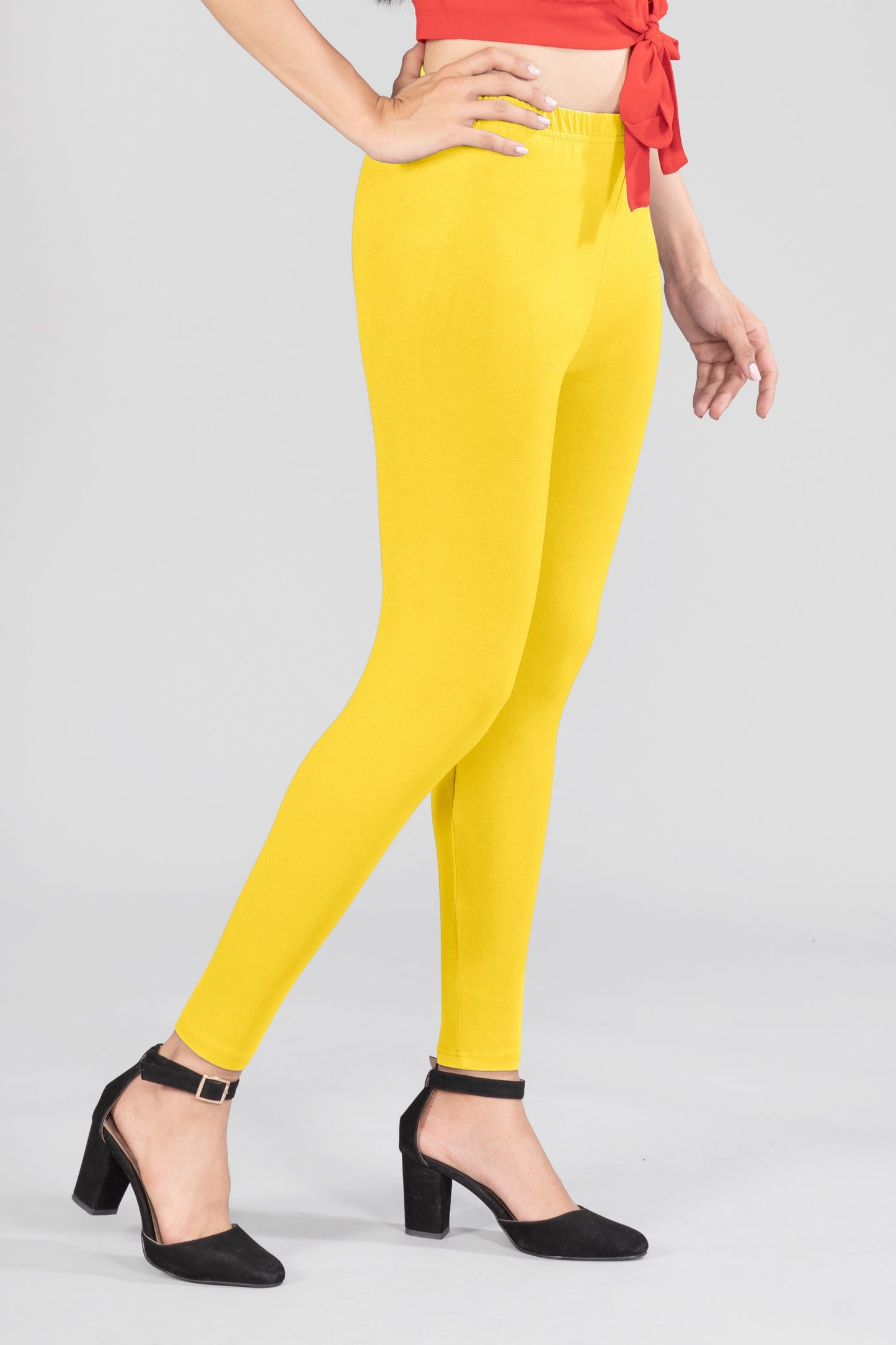 Citron Pleasure Viscose Ankle Leggings