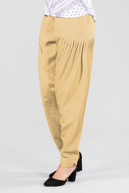 Skin Tone Cotton Patiala Pants