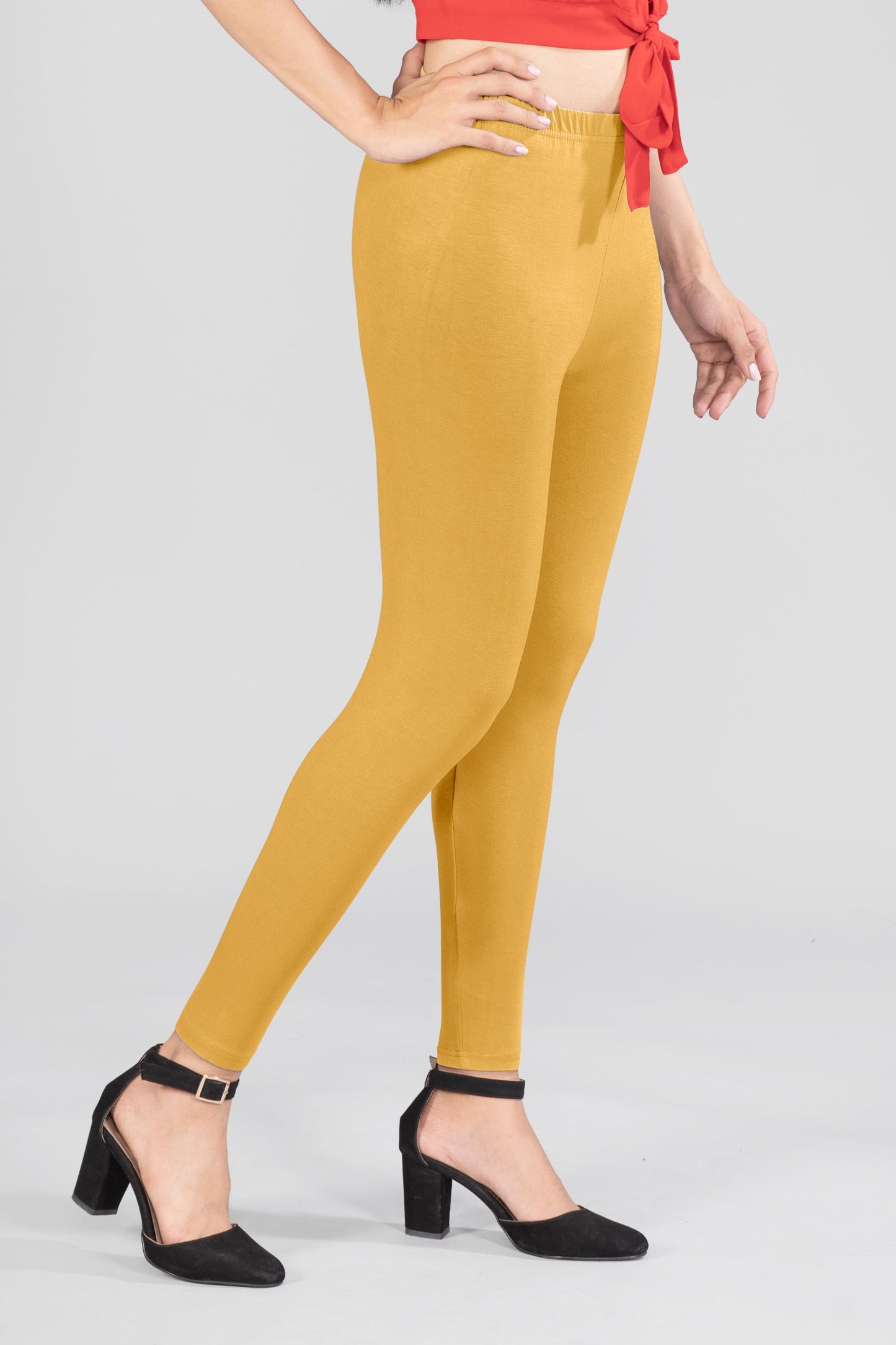 Phantom Honey Viscose Ankle Leggings