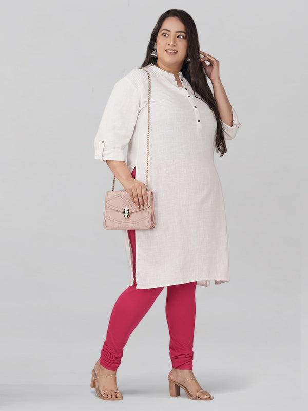 Dark Rani Plus Size Cotton Churidar Leggings