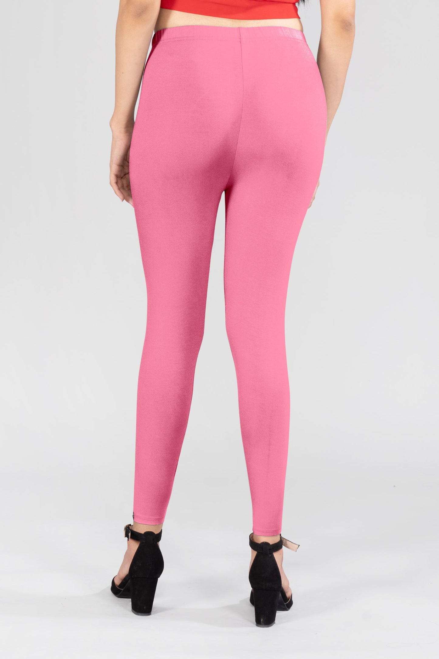 Pink Goddess Viscose Ankle Leggings