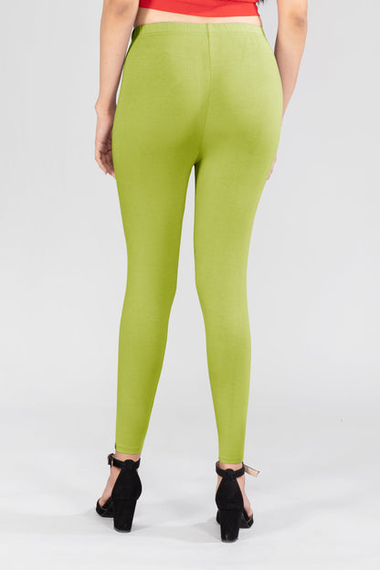 Comfort Green Viscose Ankle Leggings