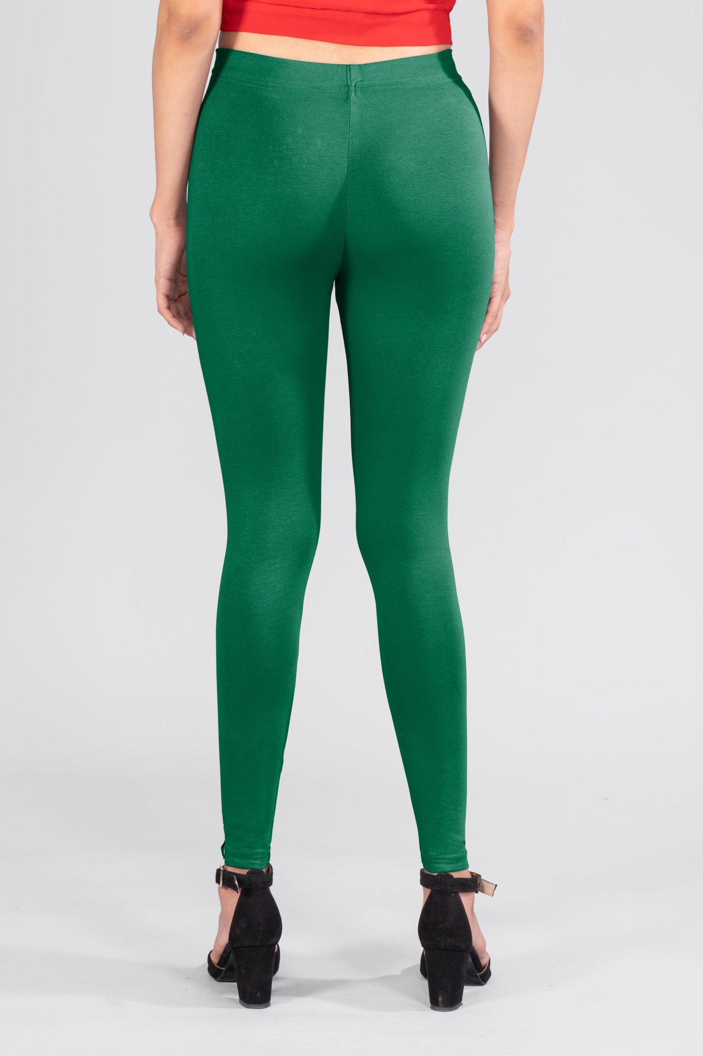 Rama Blue Cotton Ankle Leggings
