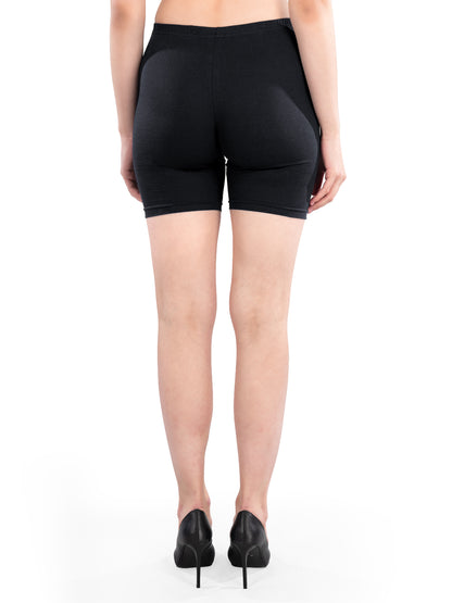 Black Cycling Shorts(Pack of1)