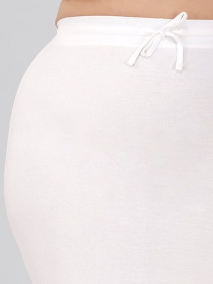 White Plus Size Saree Shapewear