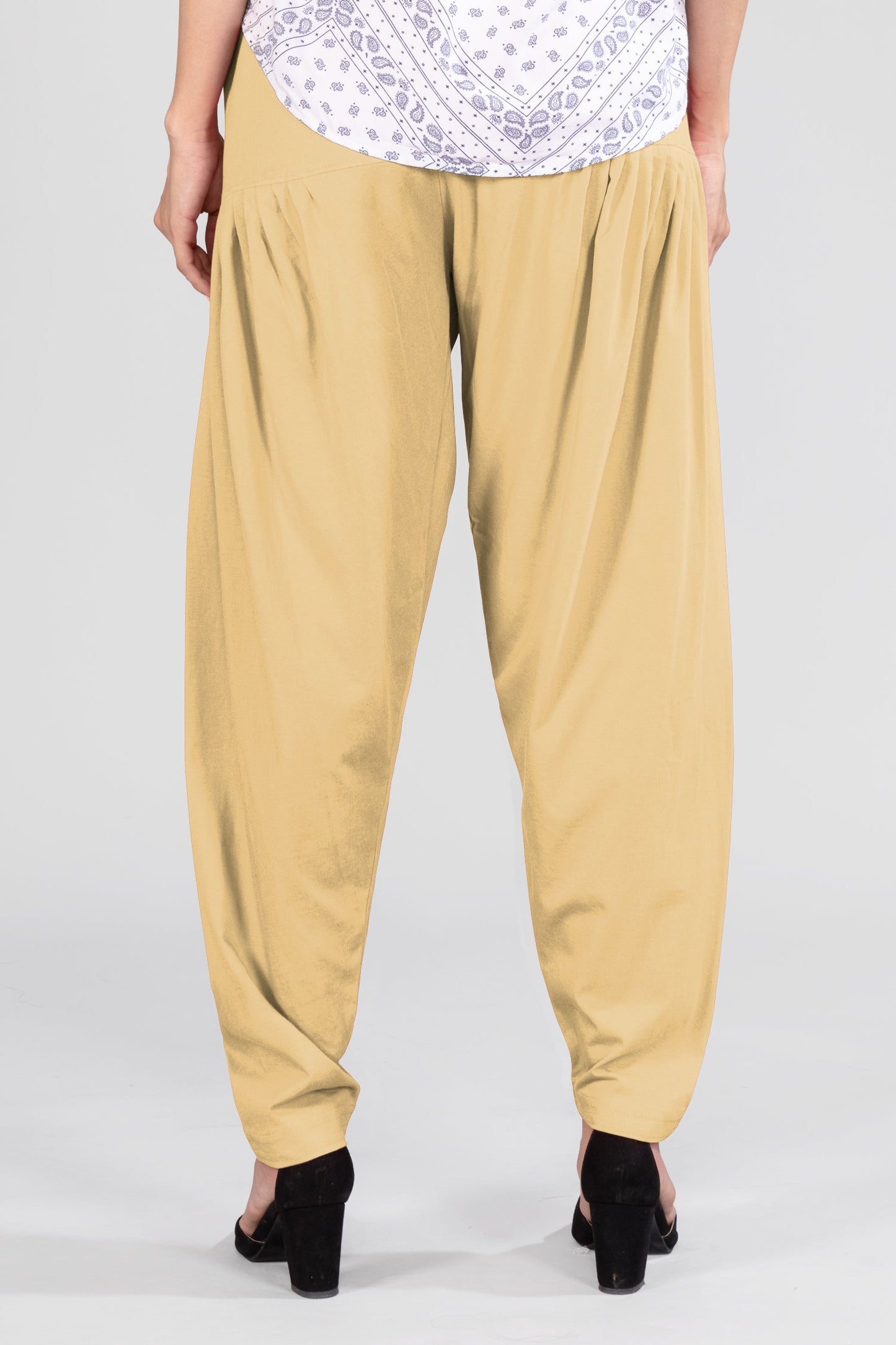 Skin Tone Cotton Patiala Pants