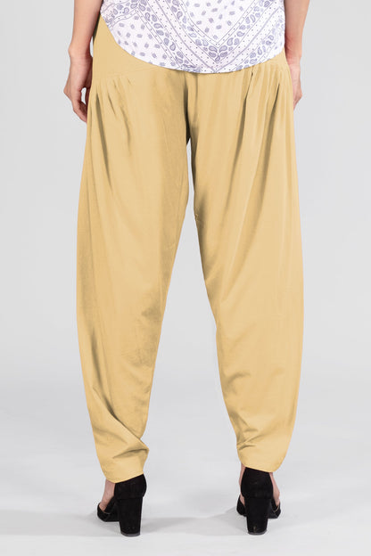 Skin Tone Cotton Patiala Pants