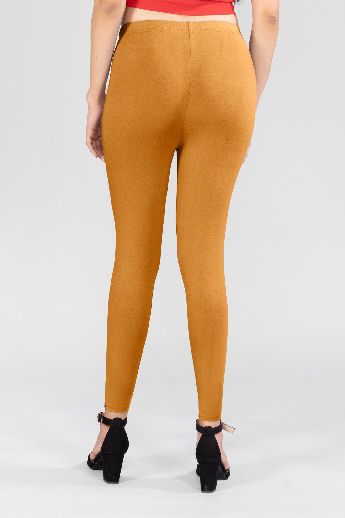 Caramel Lust Viscose Ankle Leggings