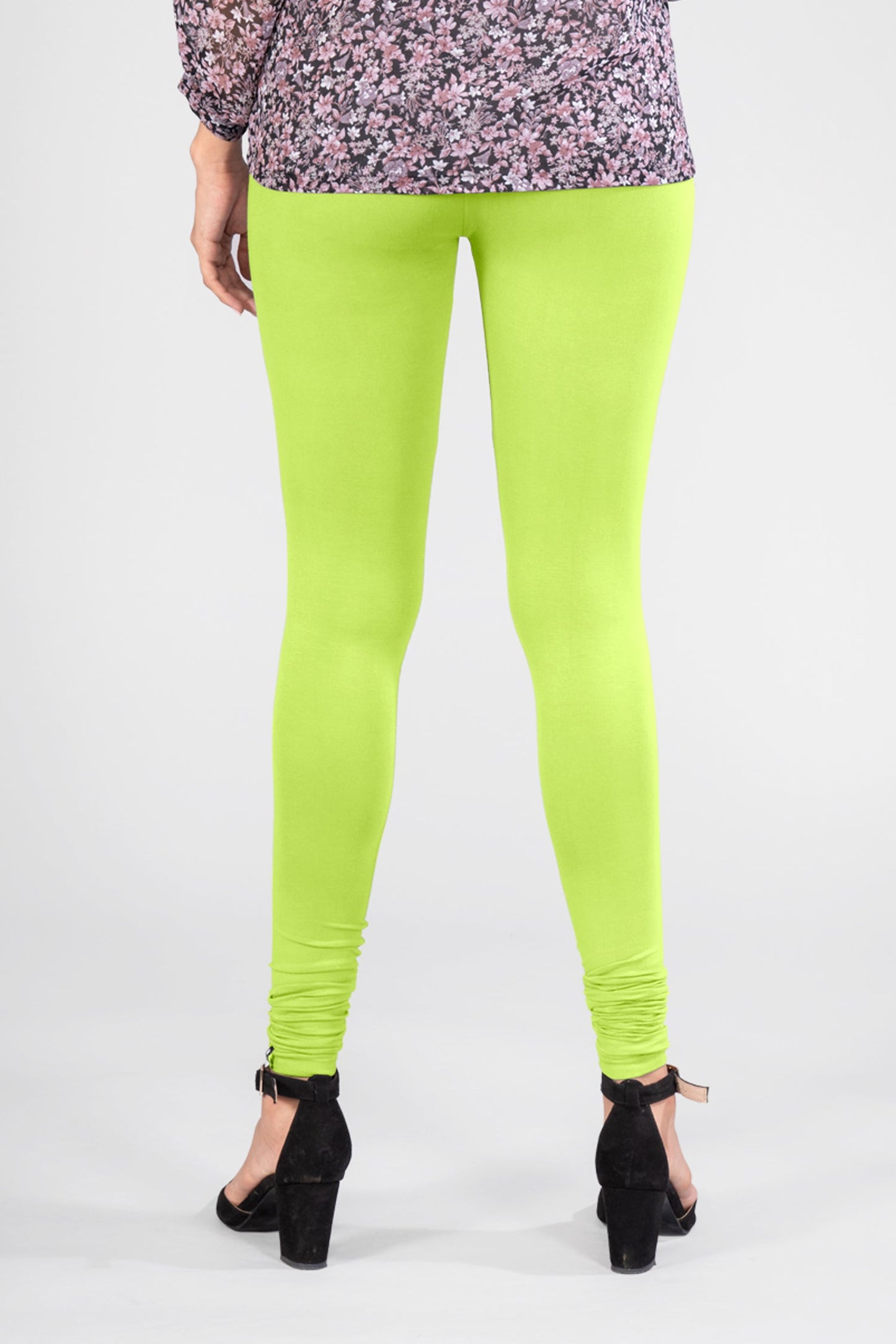 Mercy Green Viscose Churidar Leggings