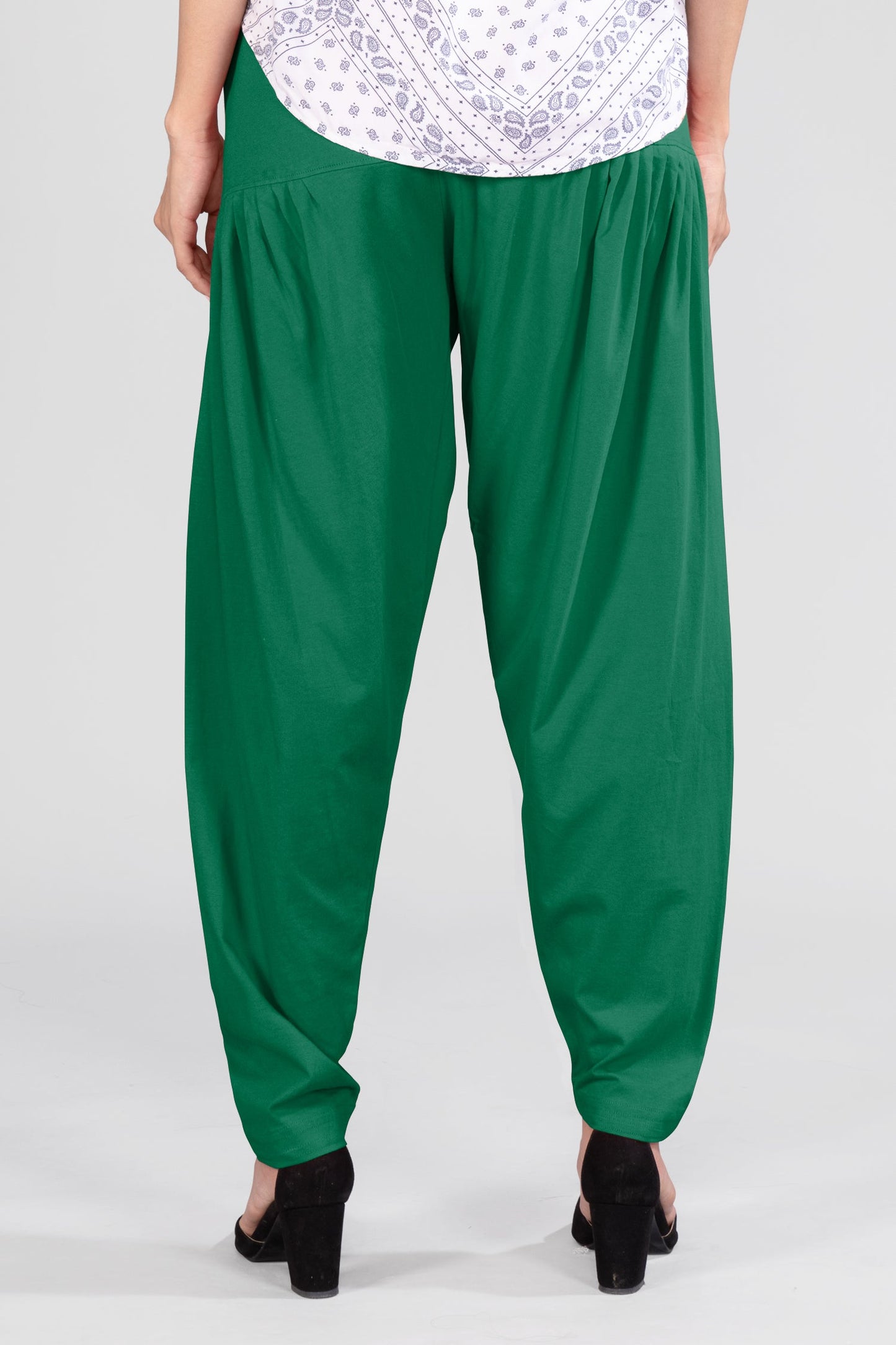 Rama Blue Cotton Patiala Pants