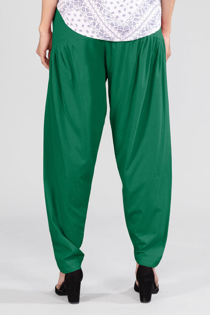 Rama Blue Cotton Patiala Pants